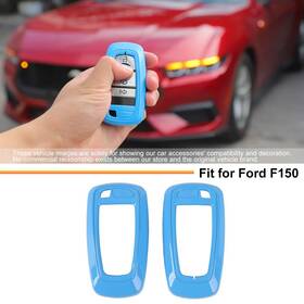 Shineka Shineka2025011s12412 For Ford 21 5-buttons Key Fob Cover Case Shell Protector Accessories Light Blue