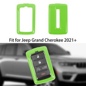 Shineka25082246 Shineka Light Green Car Key Fob Case Shell Decor Cover Trim For Jeep Grand Cherokee 21
