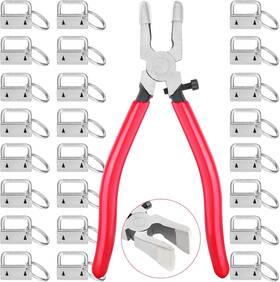 Kfw-07 Shynek Key Fob Hardware Set 50pcs Lanyard 1 Inch Silver