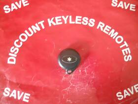 H50t25 Silencer Keyless Remote 1-button Good Condition Red Light