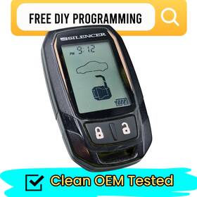 Slrf-lcd95 Silencer Clean Lcd Screen 2-way Remote Key Fob - Alarm Elvmtrub