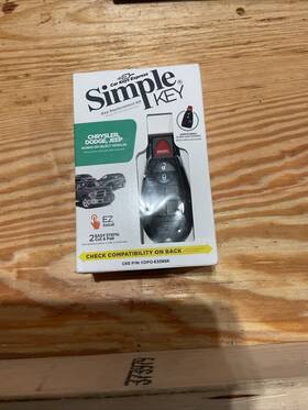Cdfo-e3 Simple Key Chrysler Dodge Jeep