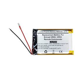 Cp-wr20 Simrad Wr20 3.7v 1800mah Replacement Battery For Remote Commander