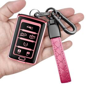 Grq48 Sindeda Jeep Key Fob Cover Compatible With Grand Cherokee L Wagoneer 2021-2025