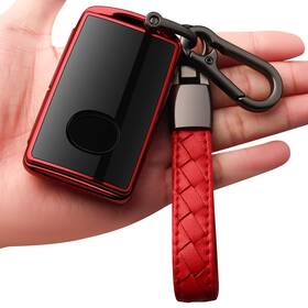 Sindeda-c24 Sindeda For Mazda Key Fob Cover With Keychain Case Shell 360 Degree Full Protect