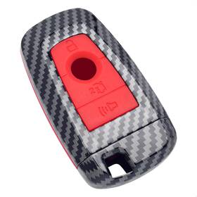 Fti4k-c12 Sk Custom Smart Key Fob Case Compatible With Ford Edge Expedition 4 Button Red