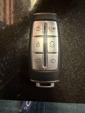 Fob.-4f36 Smart Model Used Key Fob- Genesis G70 2022-2023 Remote - 6 Button Fob