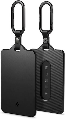 Acp07175 Spigen Card Holder Case Designed For Tesla Key Cards - 2 Pack Black