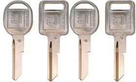 01154611 Strattec 4 Keys Set - New Gm Logo Oem Inch A Ignition B Doors/trunk Key Blanks Uncut