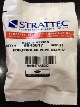 594-5817 Strattec Oem New 2023-2025 Ford Superduty Key Fob 594 5817