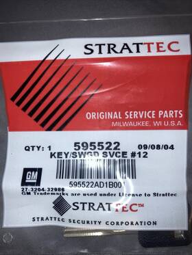 Strattec 595522 Gm Single Sided Vats Key #12