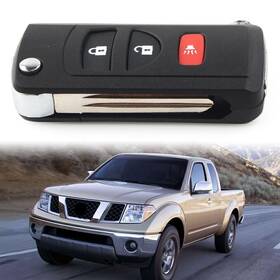 Successsssusa 550746600434 Modified Flip Remote Key Shell Case Fob 3 Button Fit Nissan Quest Frontier Titan