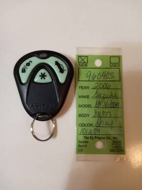 Rpn473l Suzuki Oem 2006 Grand Vitara Xl-7 Remote Keyless Key Fob