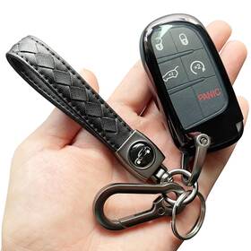 Tandrive 728293588332 Key Fob Cover Compatible With 2025 2024-2015 Jeep Compass Dodge Dura