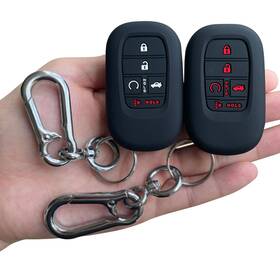 Tandrive 768447385875 Honda Key Fob Cover For 5 Buttons Silicone 2-pack Black