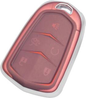 Cdsax-tms2 Tangsen Smart Key Fob Case Cover Universal Button Transparency Frosted Red