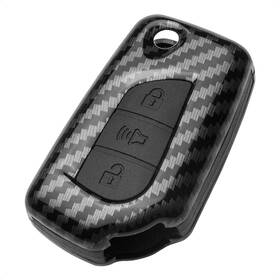 Tof3f-c11 Tangsen Flip 3 Button Black Silicone And Carbon Fiber Pattern Abs