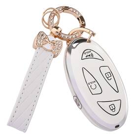20241228-jjy03 Tecarate Hyundai Key Fob Cover - 5 Button Tpu Case For Ioniq 6 Kona Santa Fe