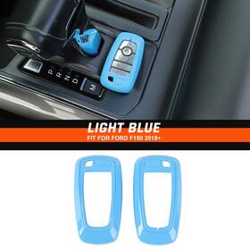 02303245atqw215 Tesin Light Blue Key Fob Cover Protector For Ford F150 2018 /bronco 2021 /mustang 24