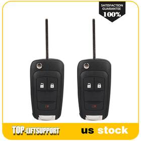 845152p01 Top-liftsupport 2pcs Remote Car Key Fob Fit For Chevrolet Equinox Sonic 2012 2013-2016 New