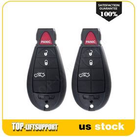 Adv070690v03 Top-liftsupport 2 For Dodge Challenger 2008-2012 Smart Remote Control Car Key Fob 4 Buttons