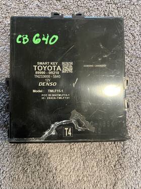 89990-0r210 Toyota 2019-2020 Rav4 Theft-locking Keyless Ignition Smart Key Rh Dash