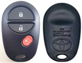 Gq43vt207 Toyota Original 04-20 Oem Key Less Entry Remote Fob 3-buttons Keyfob Clicker Trw