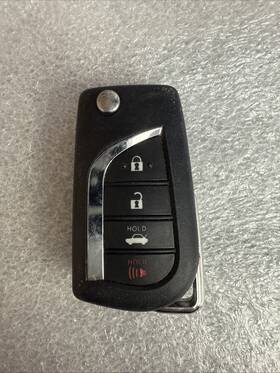 Hqy12bfb Toyota Corolla 4 Button Cut Key Fob Remote Control Oem Used #k36