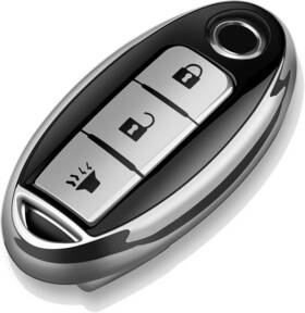 Tukellen 680904548954 Key Fob Cover For Nissan And Infiniti Tpu Soft Shell - 3-button Smart