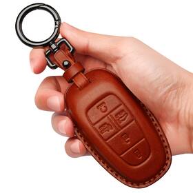 Tklhdldcs-26 Tukellen For Hyundai Key Fob Cover Leather With Keychain Compatible 2020 2021 Sonata