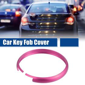 Uauto1 726215711400 Aluminum Alloy Car Remote Key Fob Cover Shell Case For Mini Cooper Pink