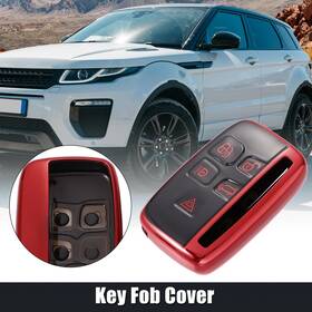 Uauto1 745065896655 Car Key Fob Cover Remote Case Red For Range Rover Evoque Discovery