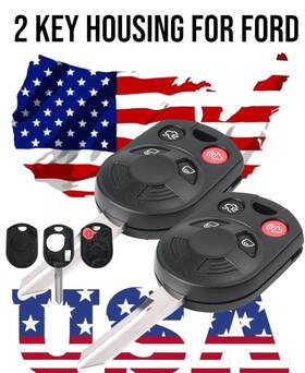 Usaremote 630591325185 Key Fob Keyless Entry Remote Shell Case And Pad Fits Lincoln F-ouc-4b-case 2