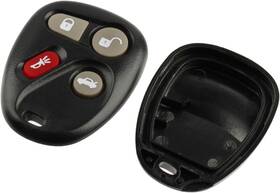 Usaremote 688946478758 Key Fob Keyless Entry Remote Shell Case And Pad Fits Buick Cadillac Black
