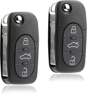 Usaremote 688946479472 Car Flip Key Fob Keyless Entry Remote Fits 2002 2003 2004 Audi Ad-m-flip X 2