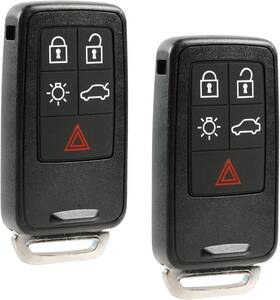 Vl-kr55-smrt-5b Usaremote Car Key Fob Keyless Entry Smart Remote Fits Volvo S60 S80 V60 V70 5-btn X 2