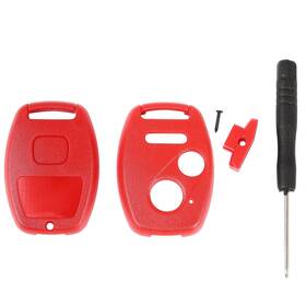 Usd128813st Usdiyparts-auto Remote Key Fob Shell Replacement For Honda Civic Accord Cr-v Odyssey Red