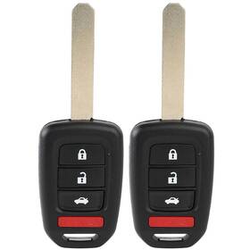 Usd840639st Usdiyparts-auto 2x Remote Key Fob Replacement Fit For Honda Accord Civic 2016-2018 4 Buttons