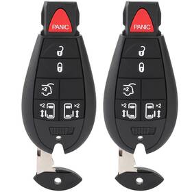 Usd840692st Usdiyparts-auto 2x Remote Key Fob Replacement Fit For Chrysler Town And Country 08-16 6 Buttons