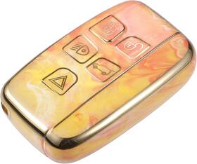 A23082900ux0570 Uxcell Car Key Fob Cover 5 Button Remote Case Orange For Range