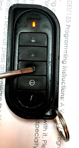 Ezsde17153 Viper 7153v 1-way Remote Control Keyless Key Fobcar Starter 5101 5301 5601 5701