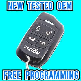Va5rec310-1w433 Vizion Compustar Vz1wamr-g11 New Keyless Remote Start - 4 Button Key Fob