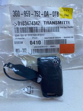 Bh84800cafh Volkswagen New Unprogrammed Key Fob For 2020 Tiguan. Free Shipping