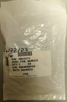 16515171 Wheeler Fob Remote 20453