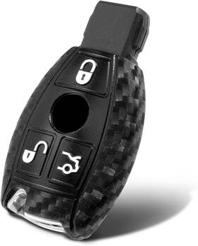 Bzsa3-sce1 Worcas Key Fob Case Carbon Fiber Type-a 3 Button Bz Black 1 Pc