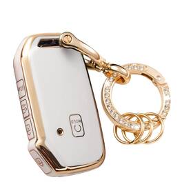 Ysk1602 Wsauto Kia Key Fob Cover Tpu Case With Gold Keychain For Soul Forte K5 Seltos