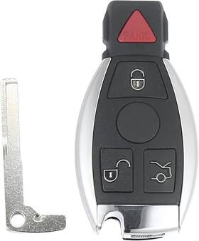 22031000 X Autohaux 4 Button Car Keyless Entry Remote Control Key Fob Proximity Black