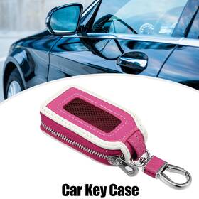 X Autohaux 723115126303 Faux Leather Car Fob Key Case Keychain Bag Auto Remote Protector
