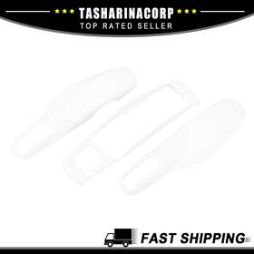 X Autohaux 726215656978 White Car Remote Key Fob Case Cover Shell Set For Porsche Cayenne Panamera Macan