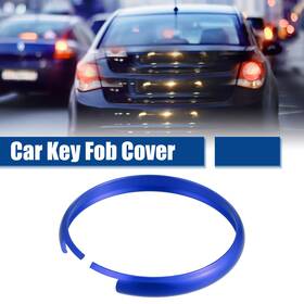 X Autohaux 726215711387 1pcs Aluminum Alloy Car Remote Key Fob Cover Shell Case For Mini Dark Blue